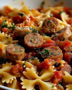 Italian Sausage Bow Tie Pasta