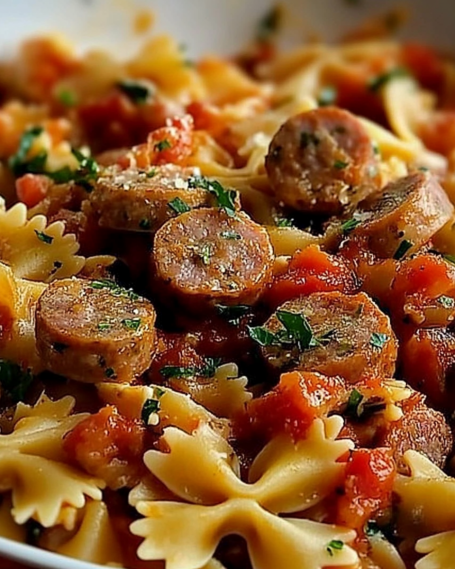 Italian Sausage Bow Tie Pasta