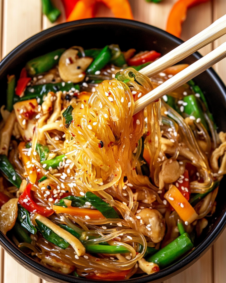 Korean Glass Noodle Stir-Fry