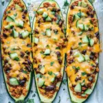 Taco-Stuffed Zucchini Boats
