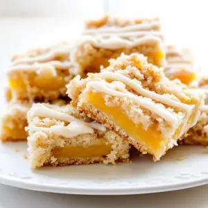Fresh Peach Crumb Bars