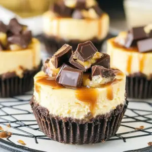 Mini Rolo Cheesecakes