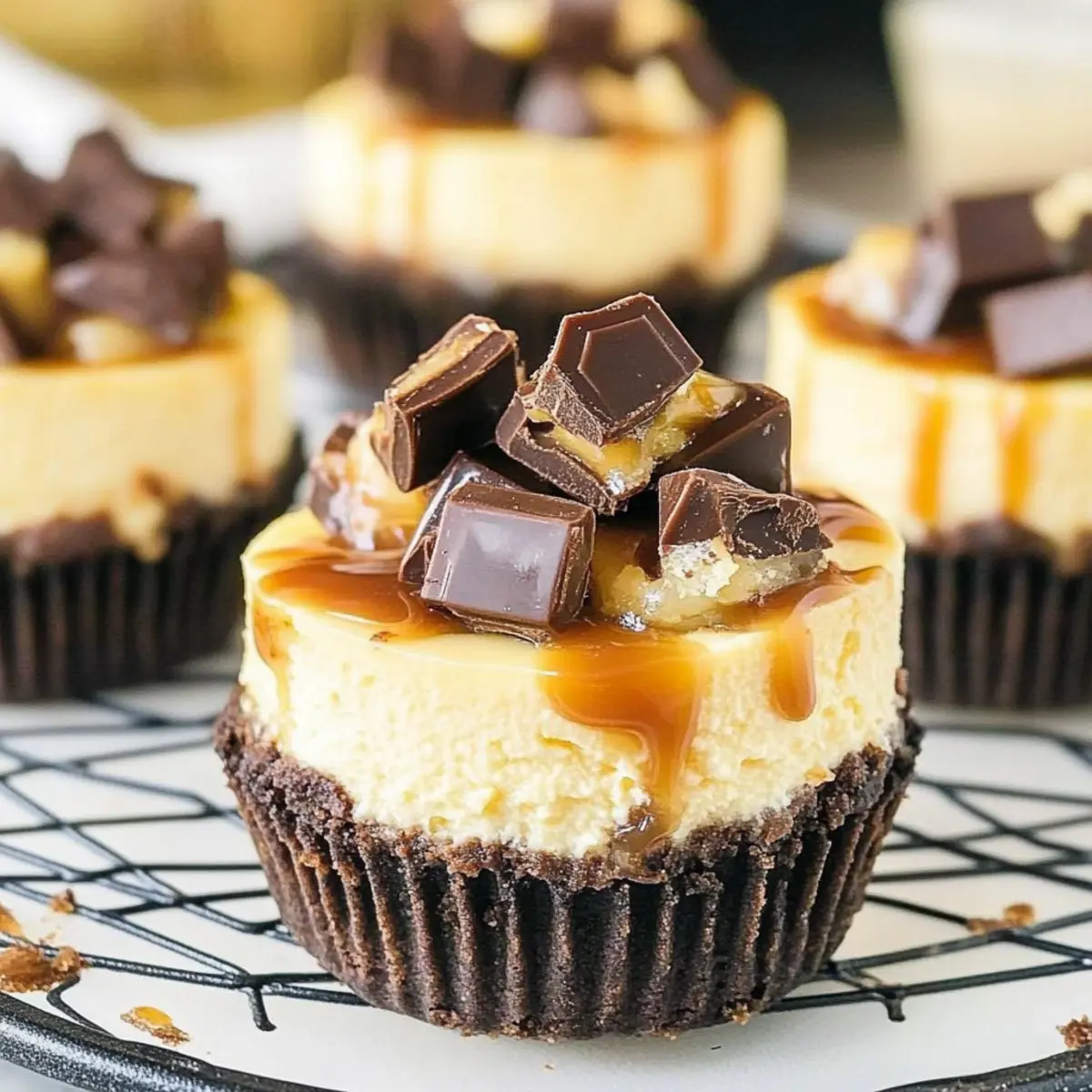 Mini Rolo Cheesecakes