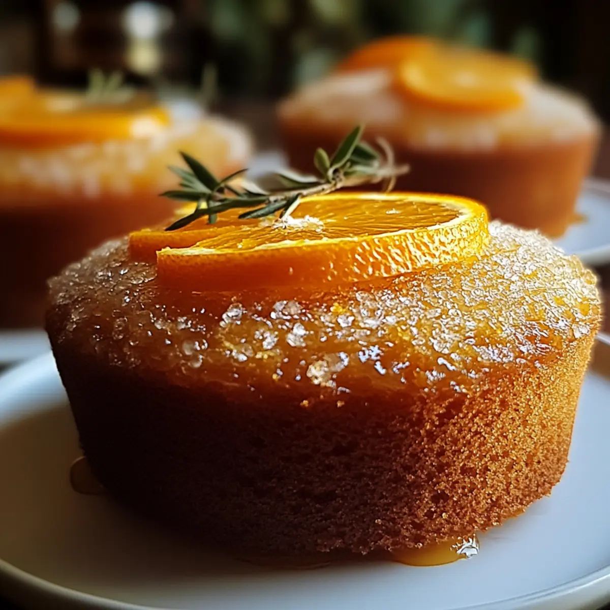 orange ginger honey cakes