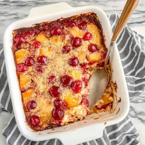 5-Ingredient Cherry Pineapple Dump Cake