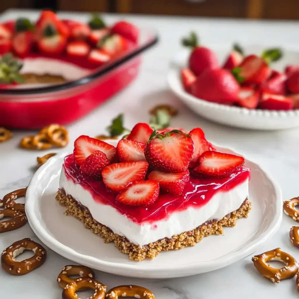 Strawberry Pretzel Salad