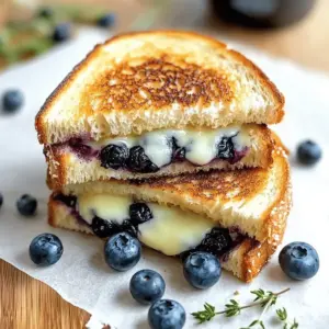 Crispy Blueberry Grilled Cheese