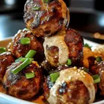 Korean BBQ Meatballs with Spicy Mayo Dip