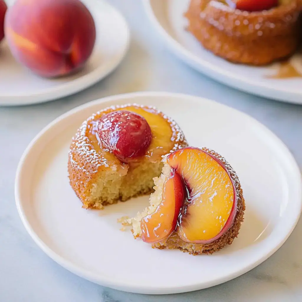 Peach Upside Down Mini Cakes