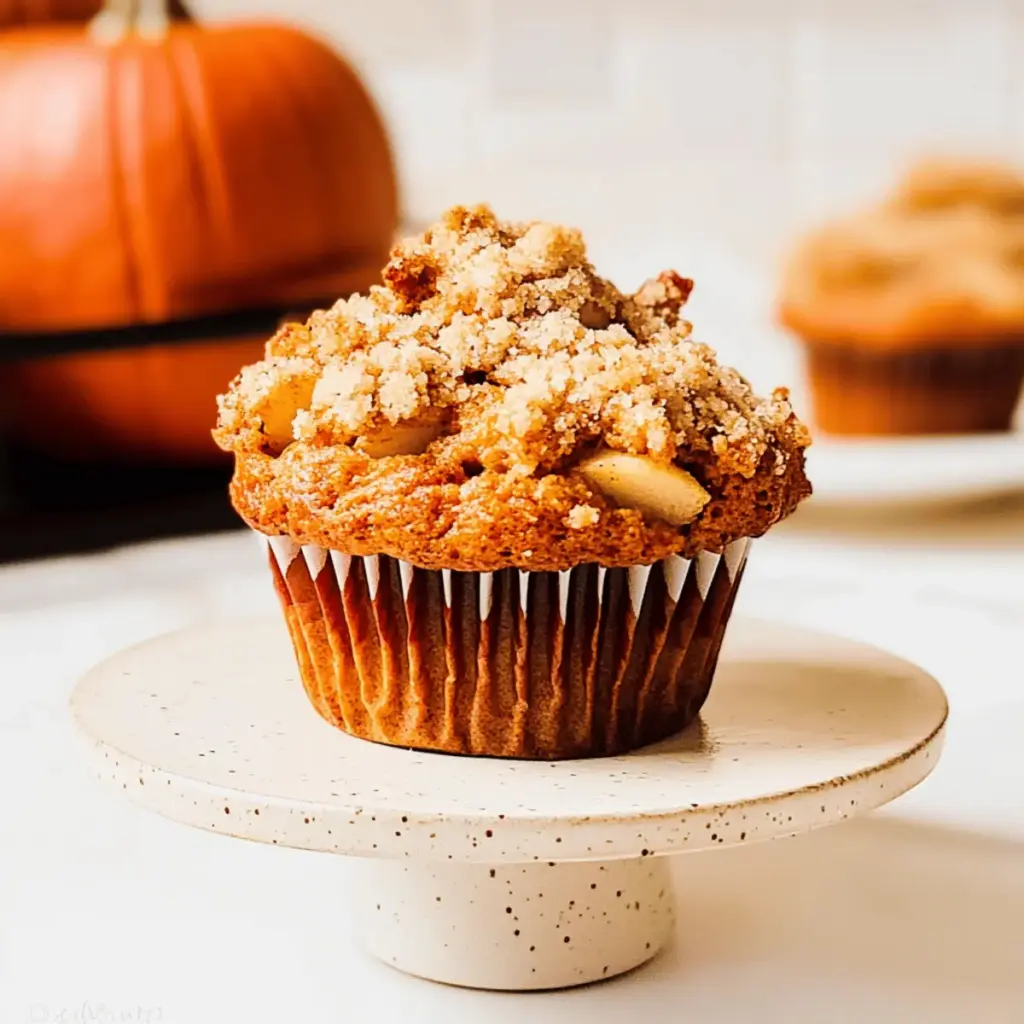 Apple Pumpkin Streusel Muffins