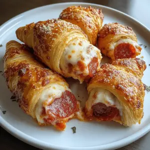 Mozzarella Pepperoni Croissant Rolls
