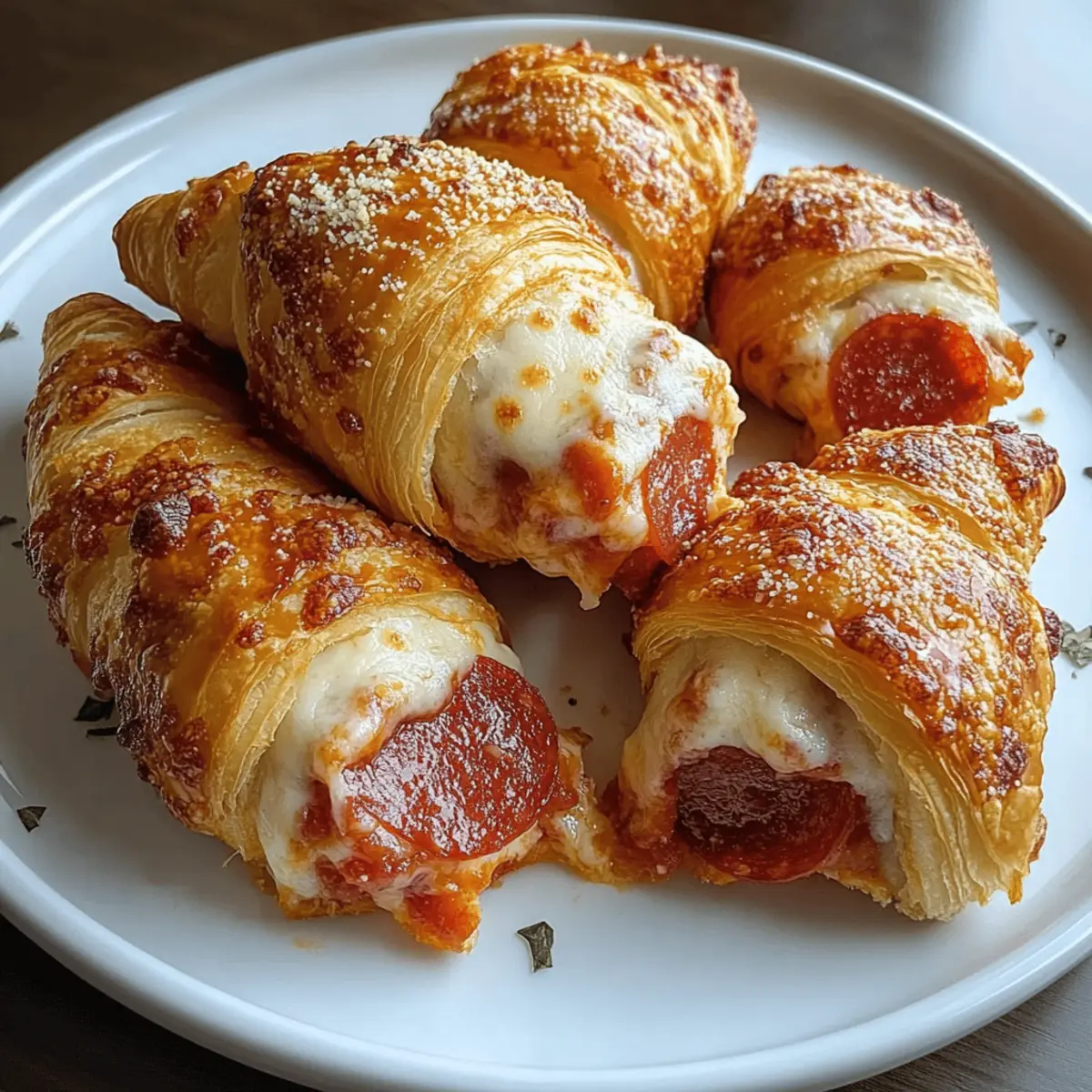 Mozzarella Pepperoni Croissant Rolls