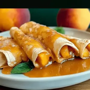 Peach Pie Enchiladas