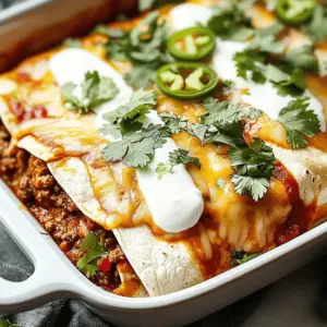 Easy Ground Beef Enchiladas