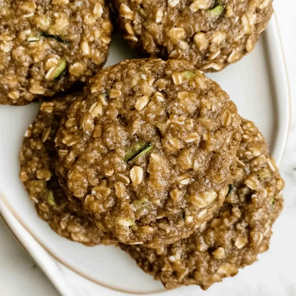 Healthy Zucchini Oatmeal Cookies
