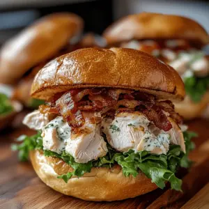 Chopped Chicken Bacon Ranch Sandwich Recipe