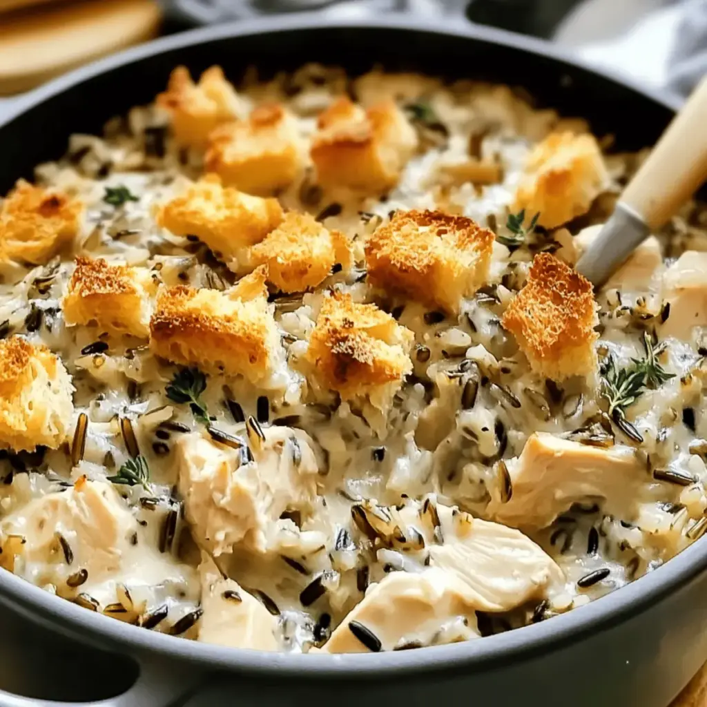 Cozy Chicken Wild Rice Casserole