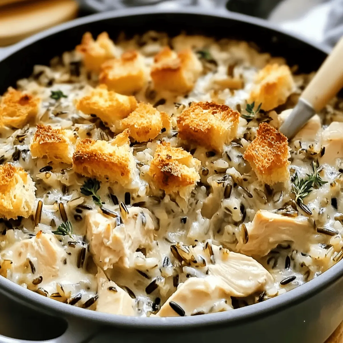 Cozy Chicken Wild Rice Casserole