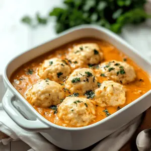 Tomato Soup with Cheddar Bay Dumplings