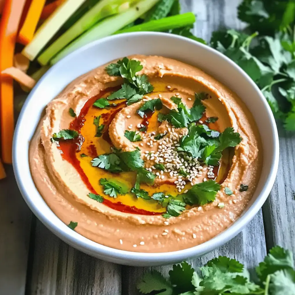 White Bean Roasted Red Pepper Hummus
