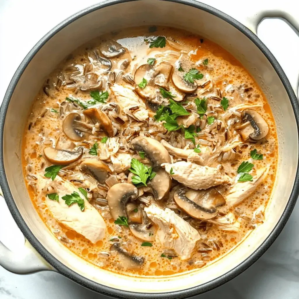 Chicken, Mushroom & Wild Rice Soup