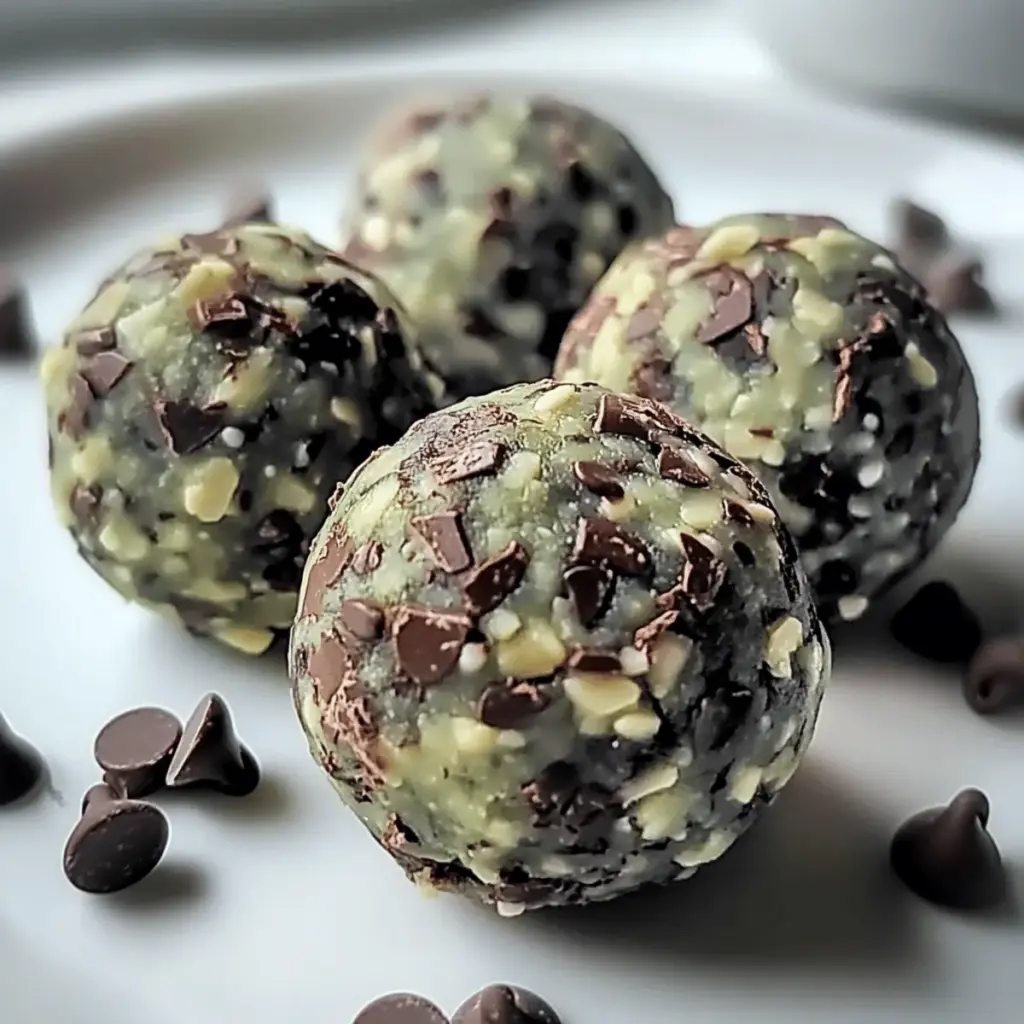 Mint Chocolate Chip Protein Balls