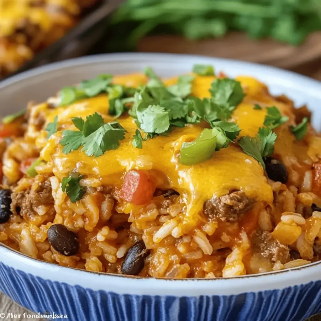 Beef Enchilada Casserole with Rice