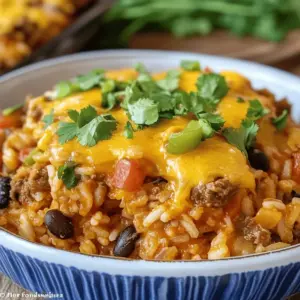 Beef Enchilada Casserole with Rice