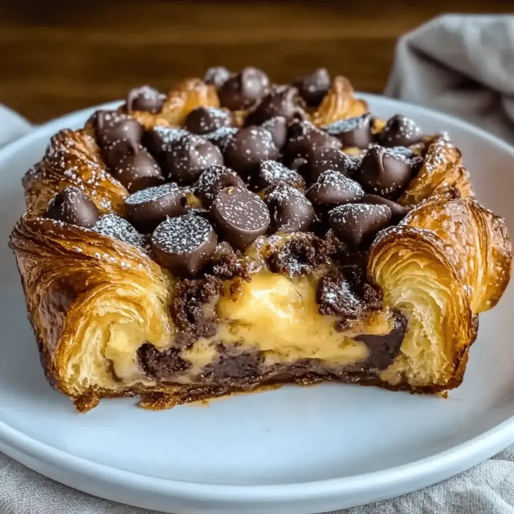 Decadent Chocolate Croissant Breakfast Bake