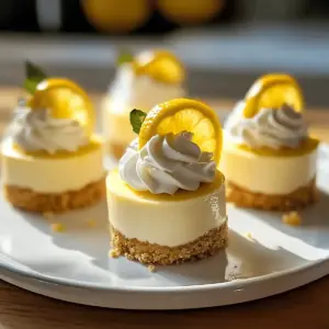 Mini Lemon Cheesecakes