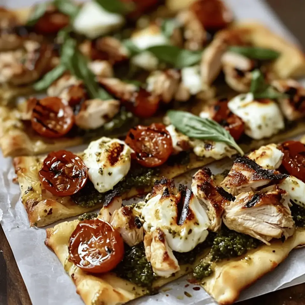 Pesto Chicken Flatbread