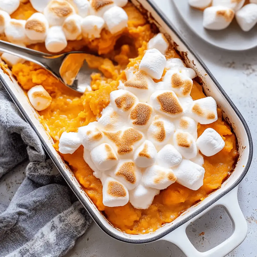 Sweet Potato Casserole with Marshmallows