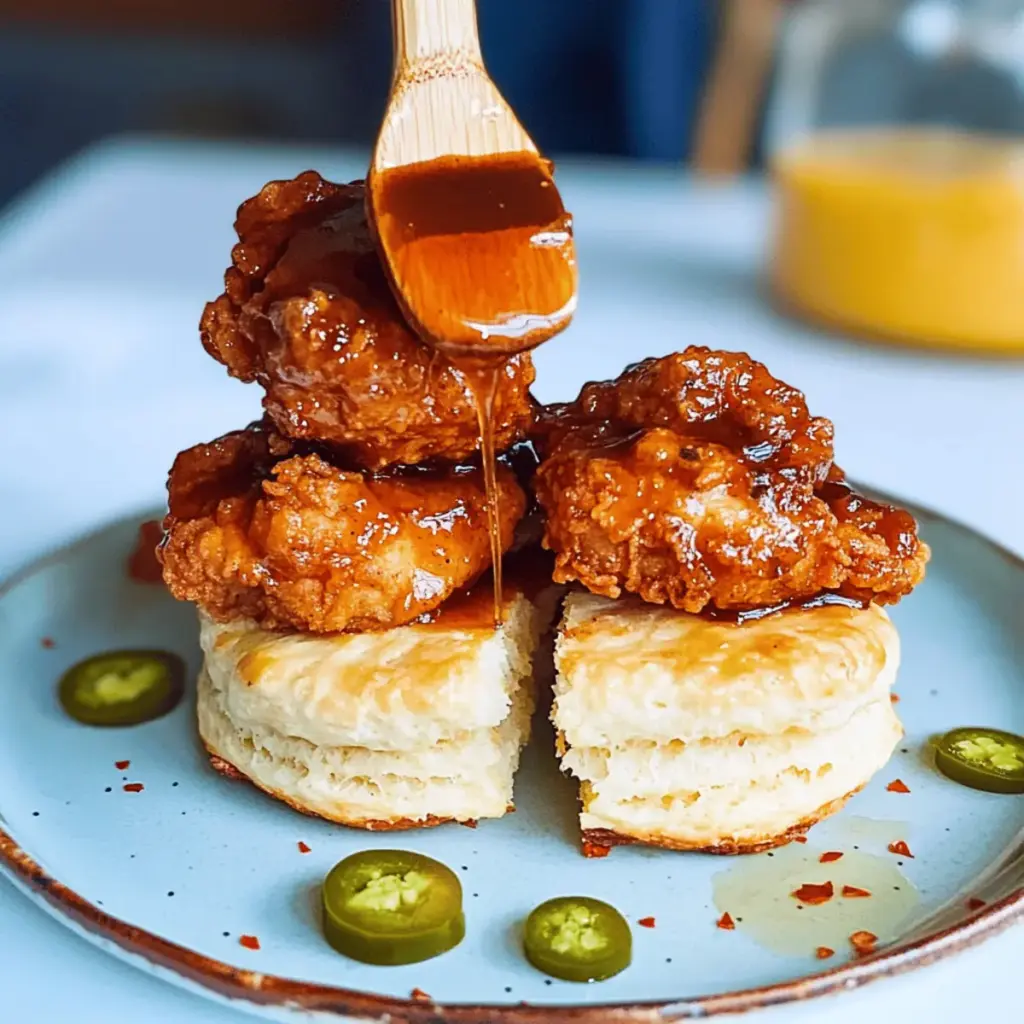 Hot Honey Chicken Biscuits