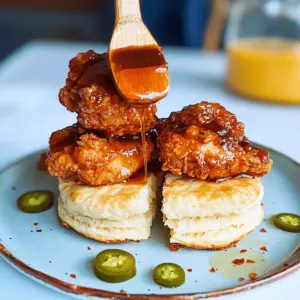 Hot Honey Chicken Biscuits