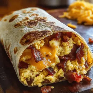 Bacon Egg Cheese Breakfast Burrito