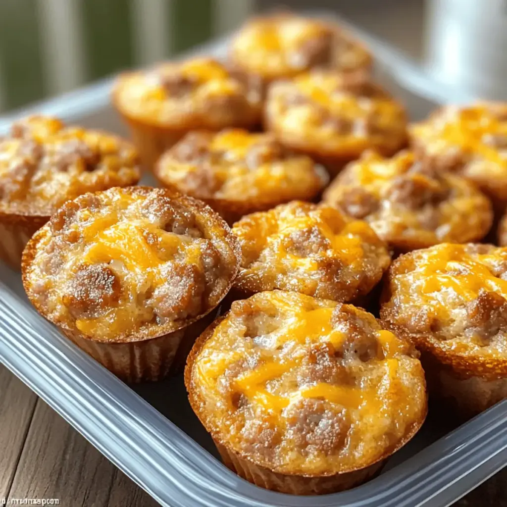 High-Protein Pancake Sausage Mini Muffins