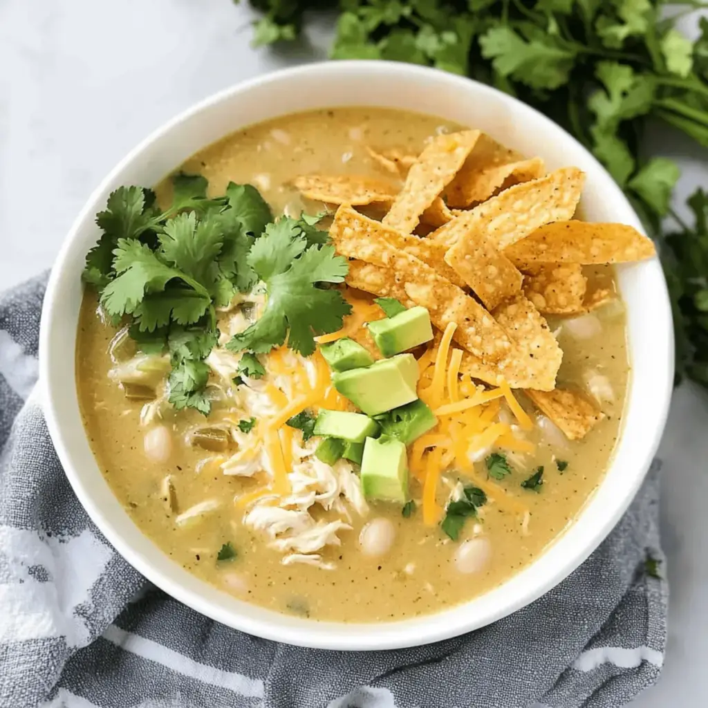 Green Chile Chicken Enchilada Soup
