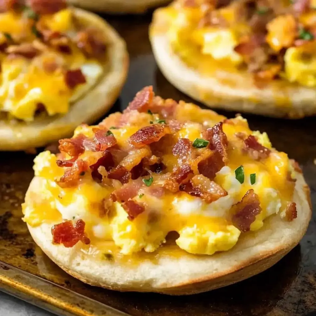 English Muffin Breakfast Pizzas