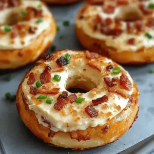 Zesty Bacon Cream Cheese Bagels