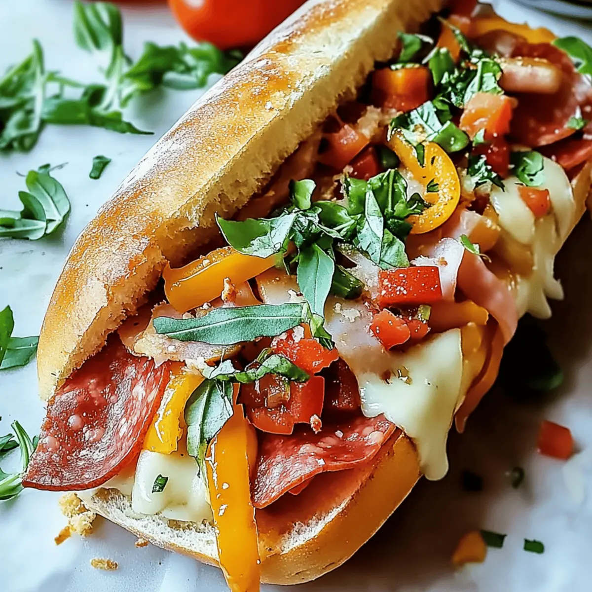 Baked Italian Grinder Sandwiches