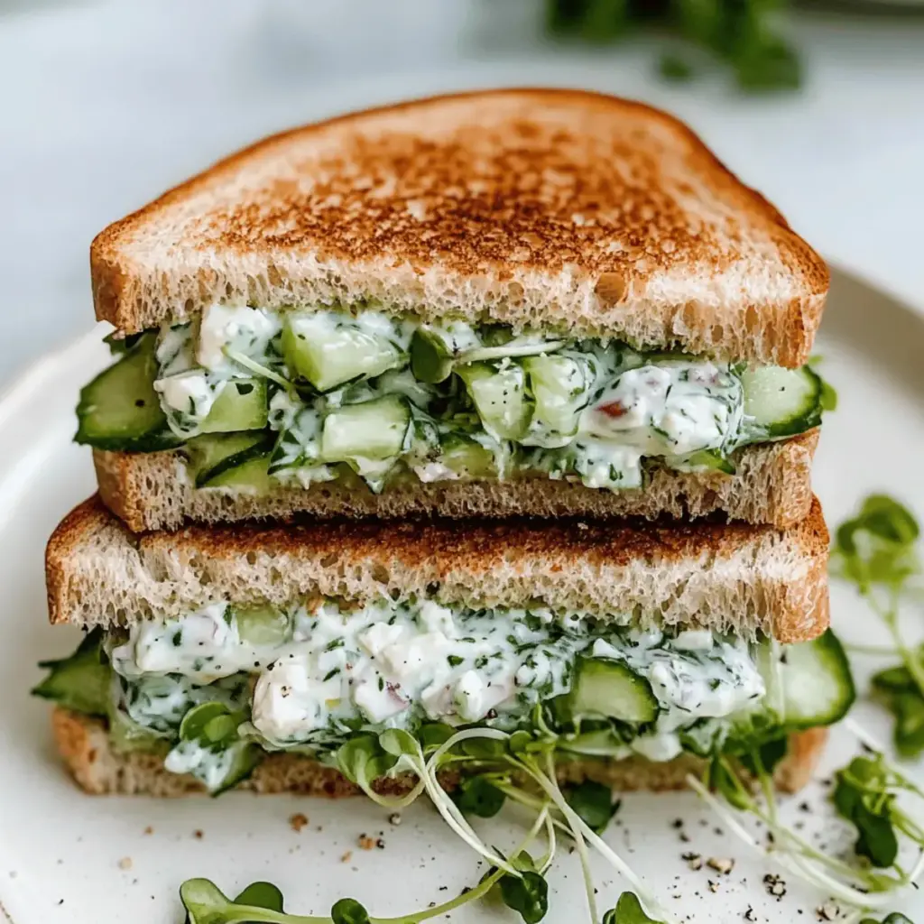 Easy Cucumber Salad Sandwiches