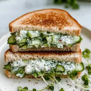 Easy Cucumber Salad Sandwiches