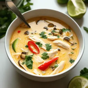 Crockpot Thai Coconut Chicken Soup