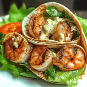 Grilled Shrimp Caesar Wraps