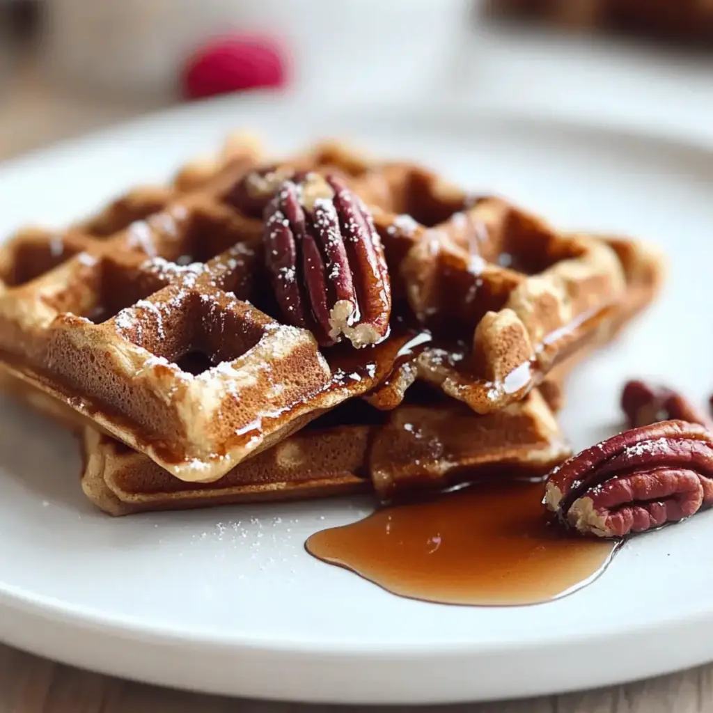 Crispy Gingerbread Waffles