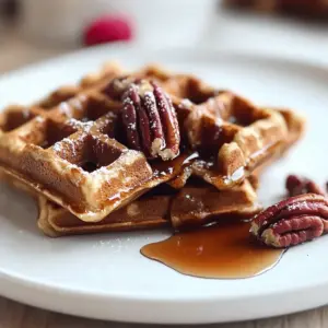 Crispy Gingerbread Waffles