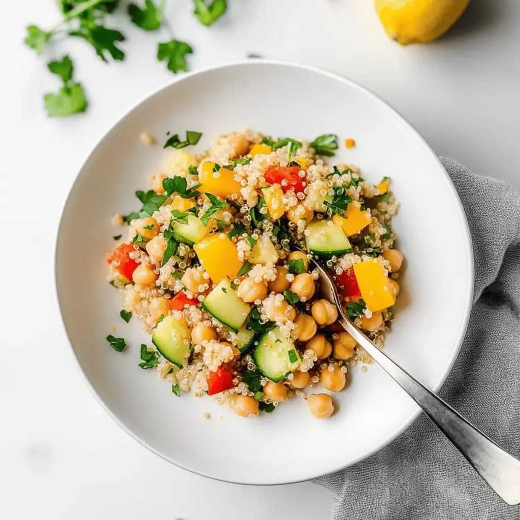 Lemon Quinoa & Chickpea Salad