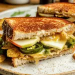 Spicy Cheddar & Apple Fall Veggie Sandwich