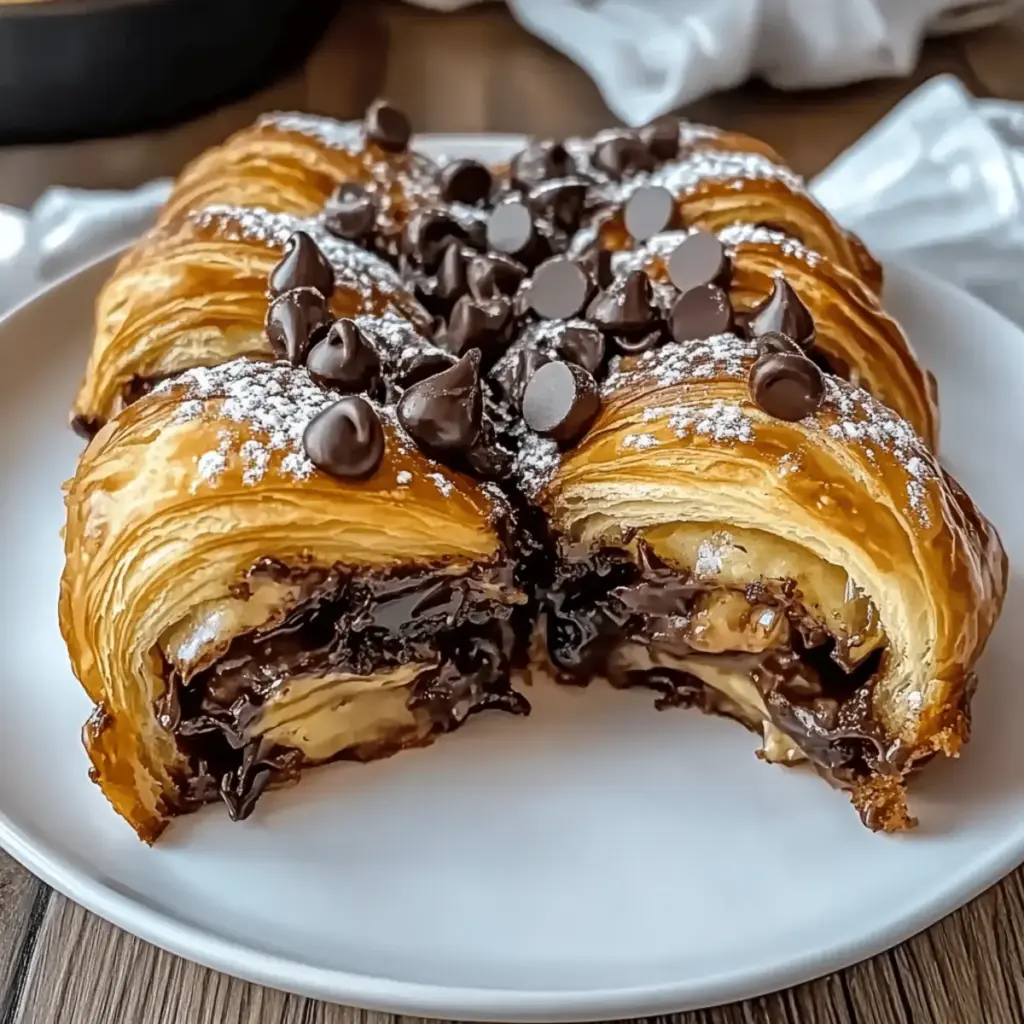 Chocolate Croissant Breakfast Bake