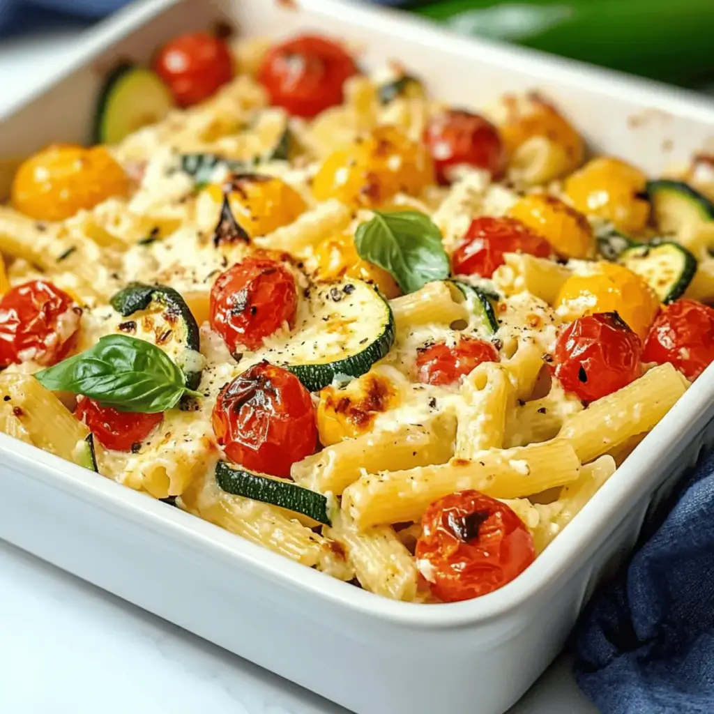 Baked Feta Pasta with Vegetables